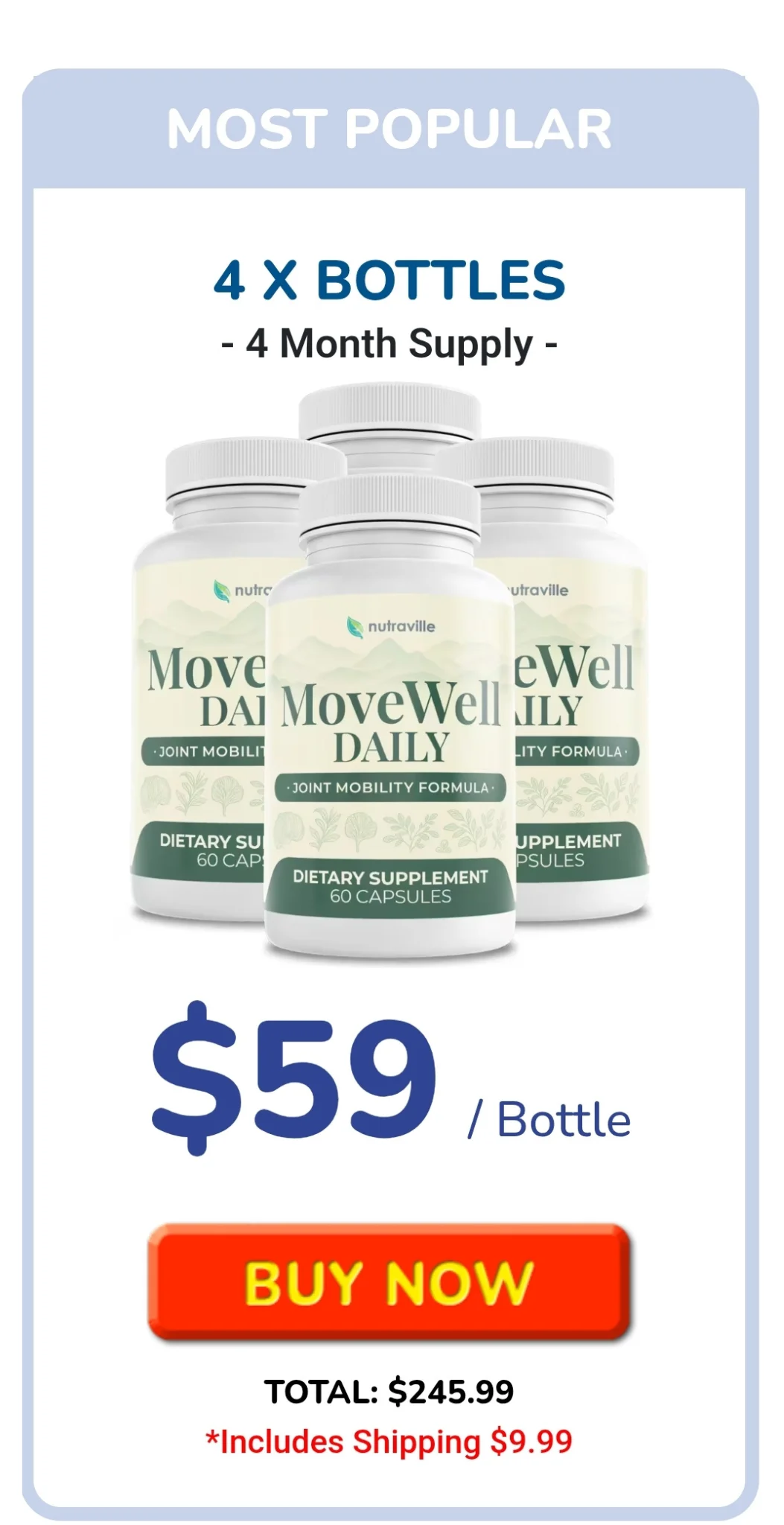 MoveWell Daily™ 4 bottles pricing